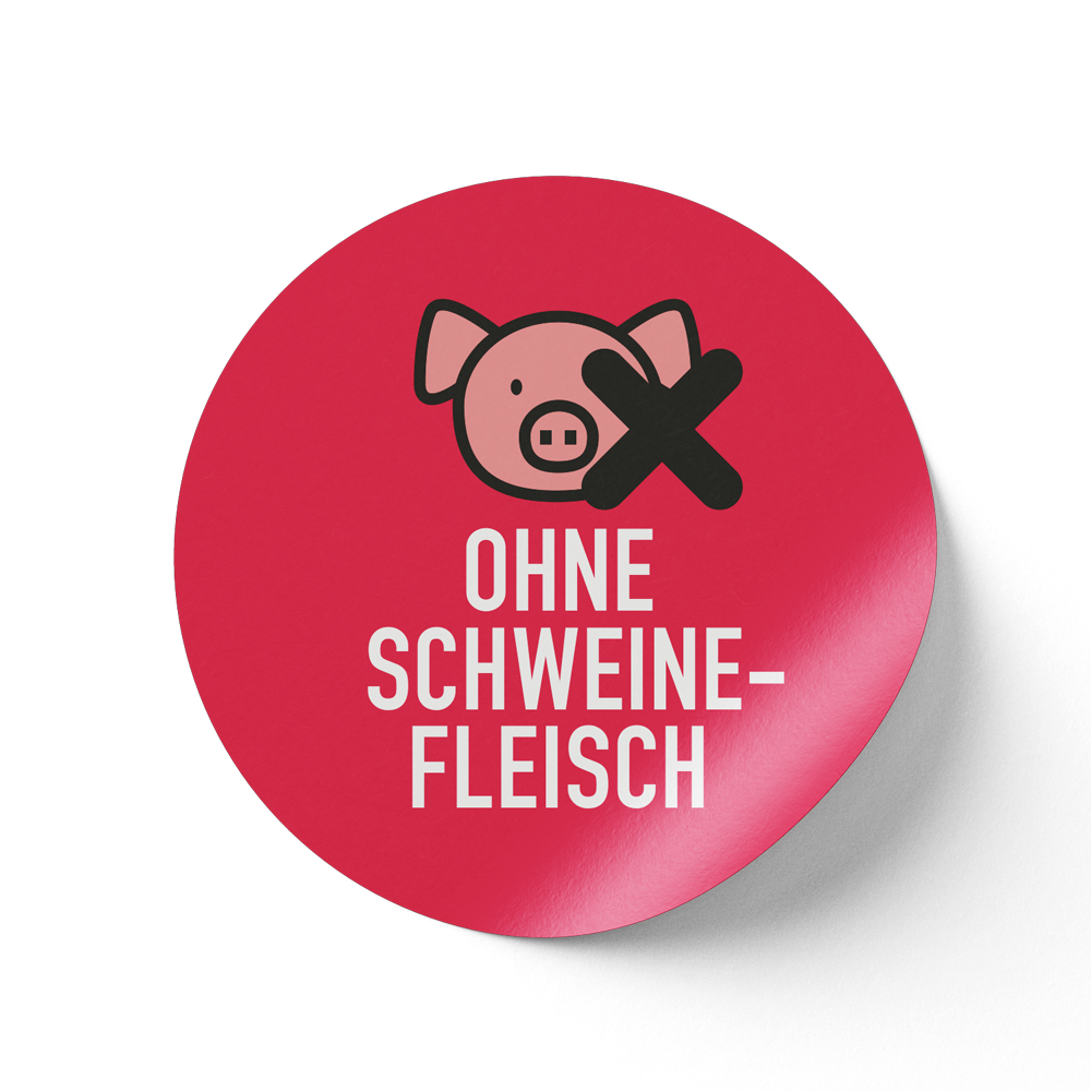 Etikette Ohne Schweinefleisch Bedruckte Etiketten Shop Selfix AG etikette-ohne-schweinefleisch-bedruckte-etiketten-shop-selfix-ag