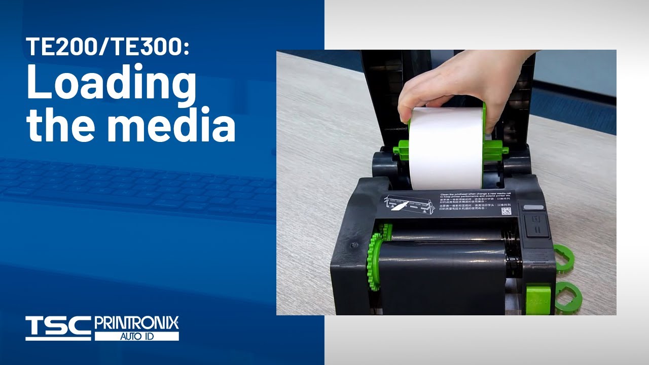 TSC TE200/TE300 Desktop Printer: Loading the media