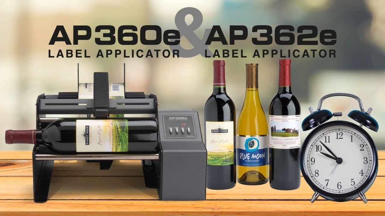 Semi-Automatic Labelling for Round Bottle with AP360e/AP362e