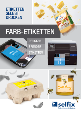 Selfix Broschüre – Farb-Drucker -Spender und -Etiketten